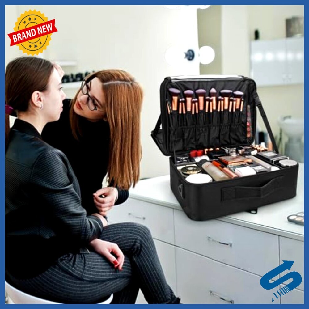 Extra Large Professional Makeup Train Case with A… - image 6